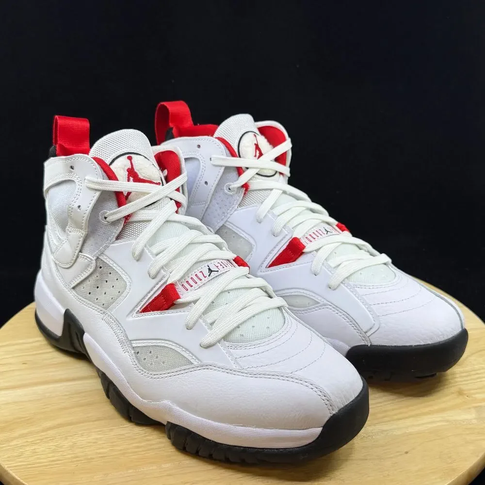 Air Jordan Jumpman Two Trey White Black Red Retro Shoes DO1925-160 Men Size 10.5